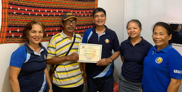 Issued a total of seven Certificate of Affirmation to barangay IPMRs